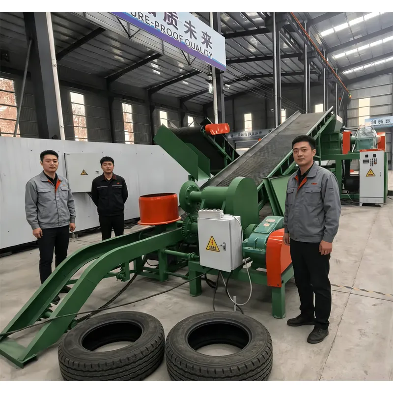 Heavy Equipment Tires - Industrielle Reifenzerkleinerungsmaschine / Reifenschredder - Hochleistungs-Recyclinganlage