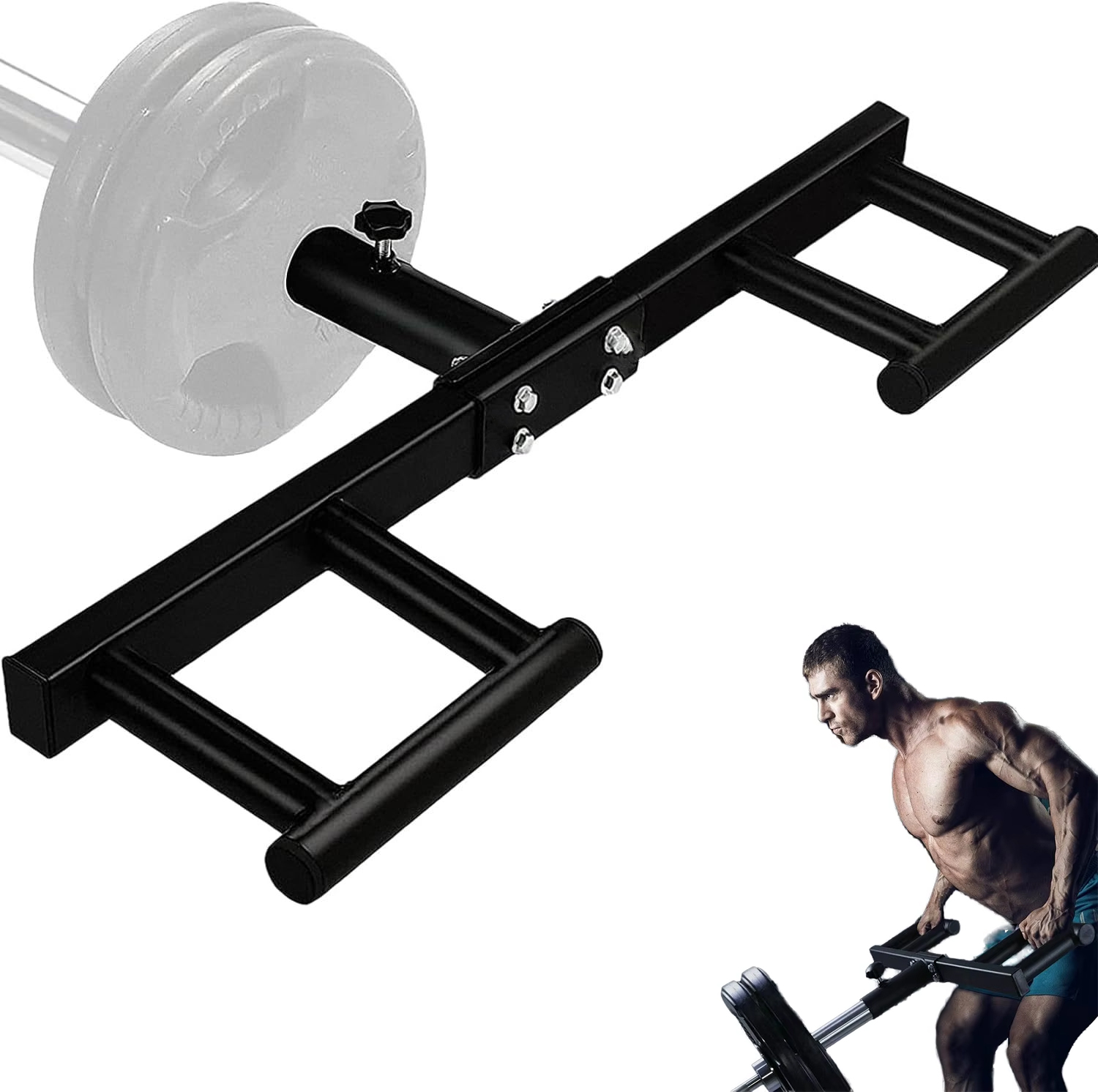 Heavy Equipment Attachments - Viking Press Landmine-Griffaufsatz für 2-Zoll-Hantelstangen, Schweres