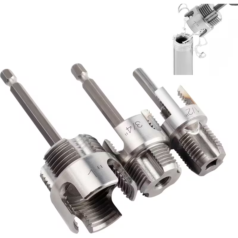 Heavy Equipment Operation - 3-teiliges Hochleistungs-PVC/Kunststoff-Rohrgewindeschneidwerkzeug-Set mit 1/2