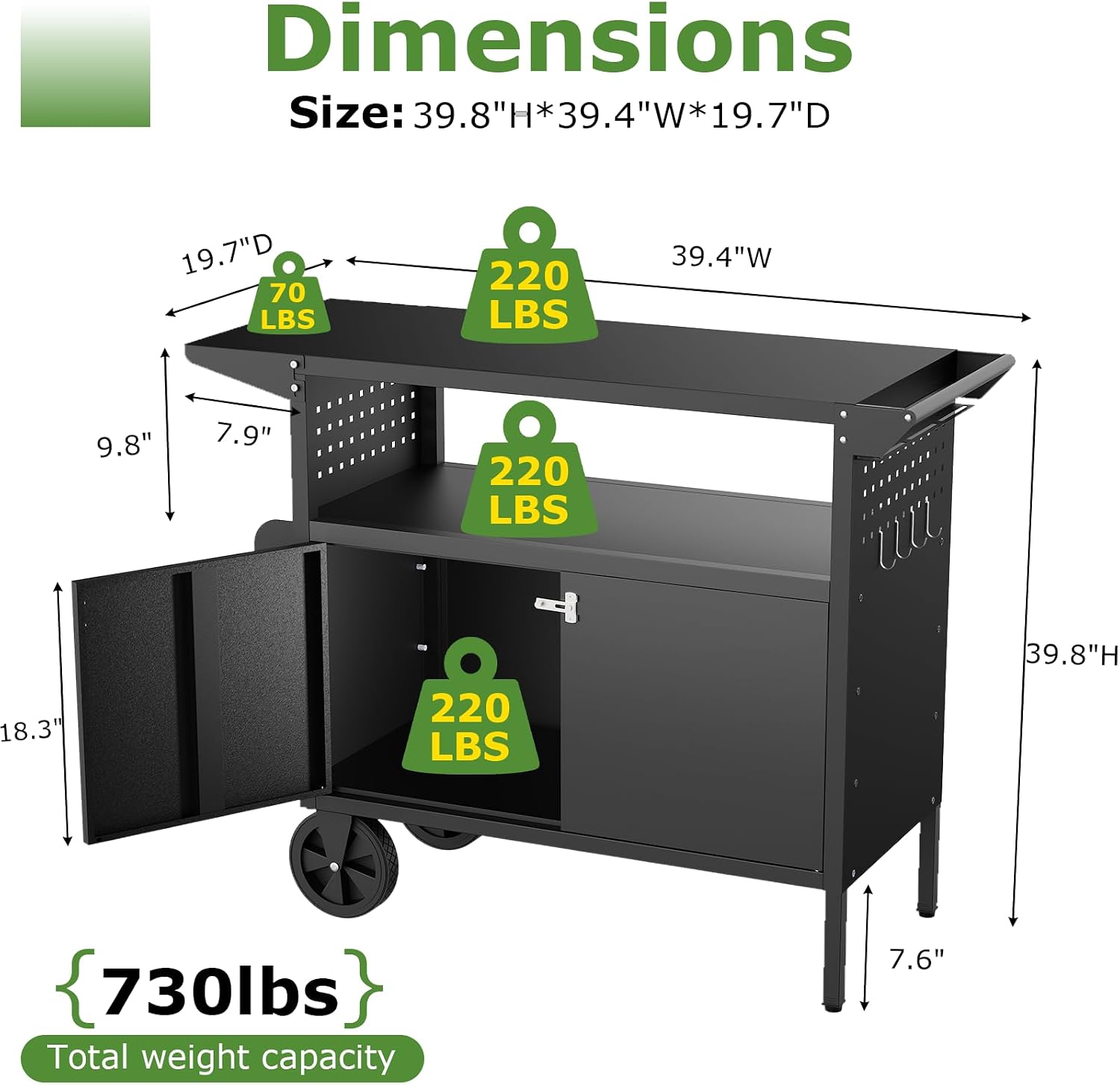 Outdoor-Grillwagen mit Staurau – Heavy Equipment Tires Bewertung und Preis