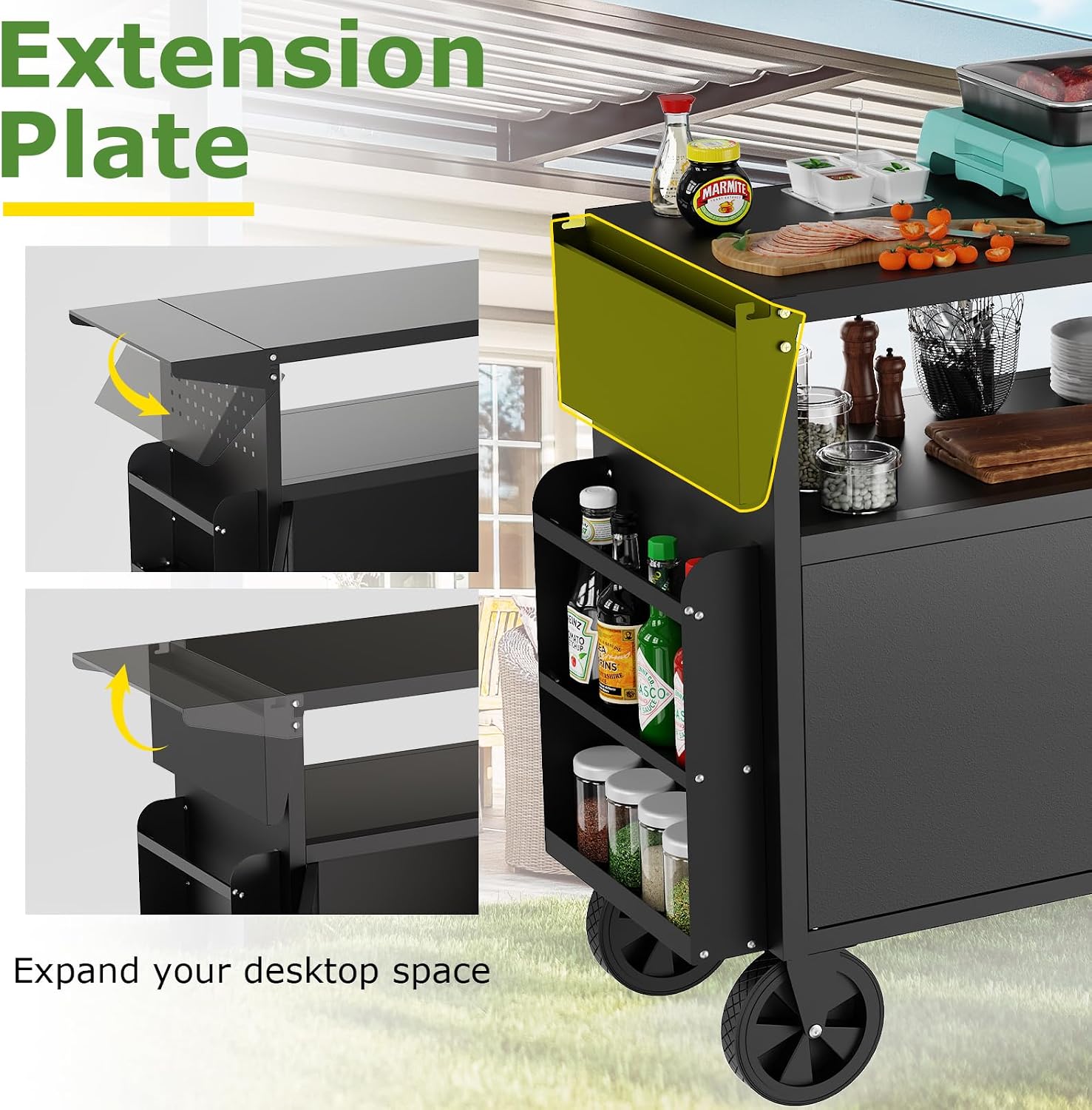 Outdoor-Grillwagen mit Staurau – Heavy Equipment Tires Bewertung und Preis