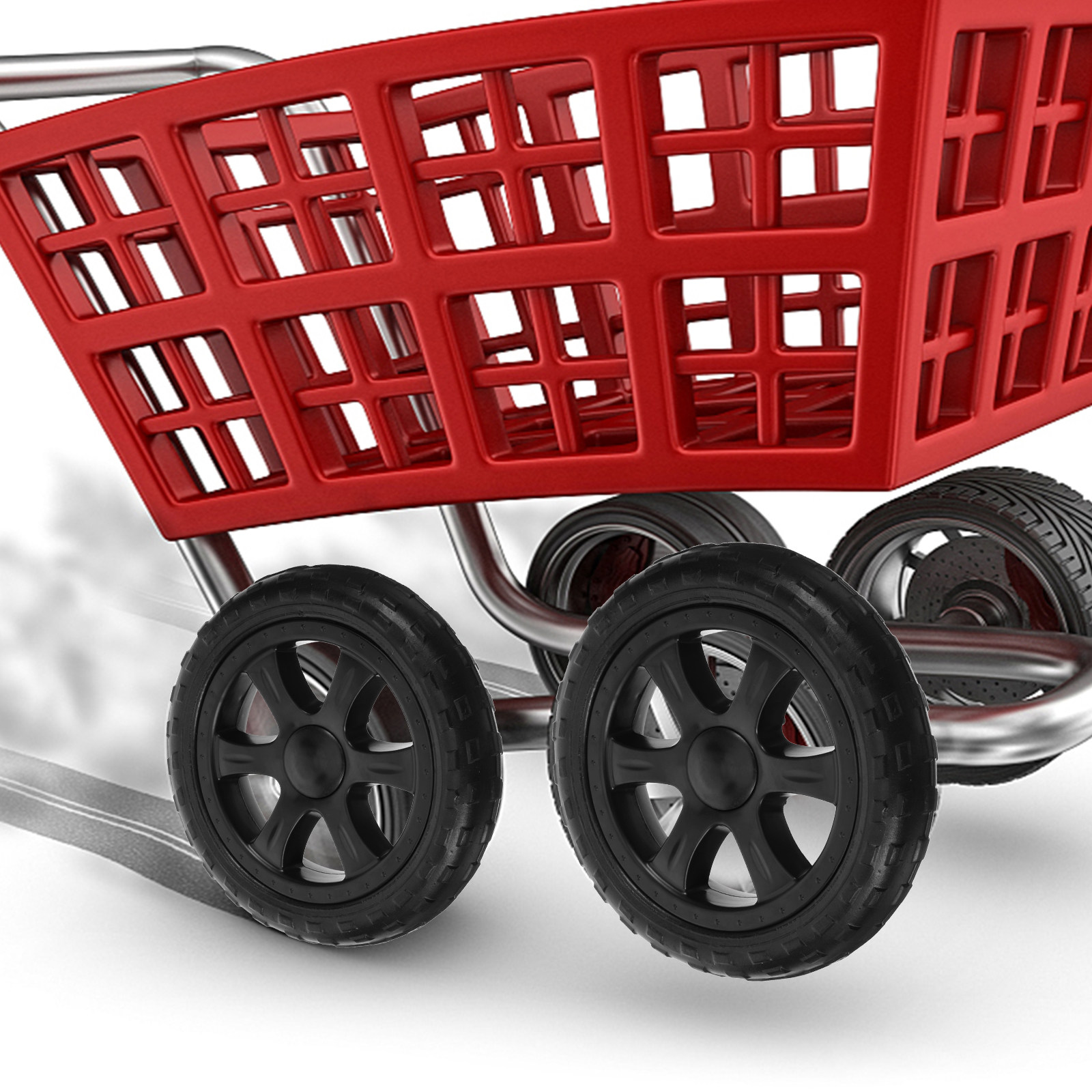 2 Stück Ersatz-Einkaufswagenrä – Heavy Equipment Tires Bewertung und Preis